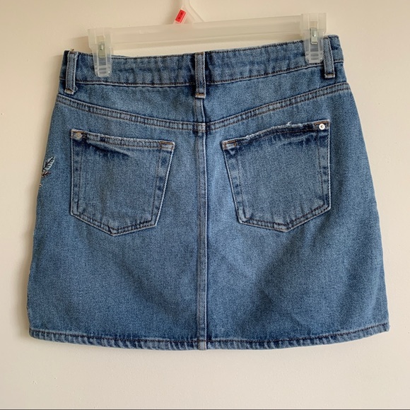 Mango floral denim skirt - Picture 2 of 2